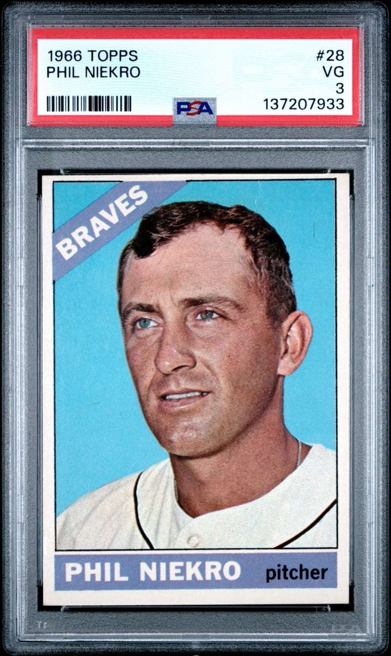 1966 Topps Phil Niekro #28 front