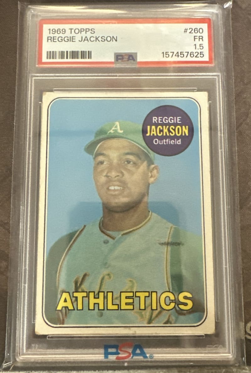 1969 Topps Reggie Jackson #260 front
