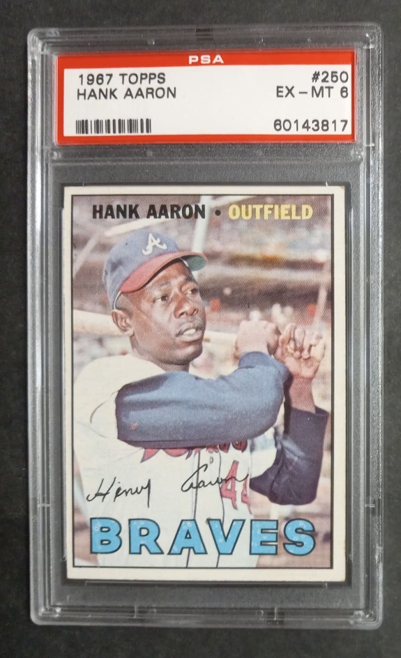 1967 Topps Hank Aaron #250 front