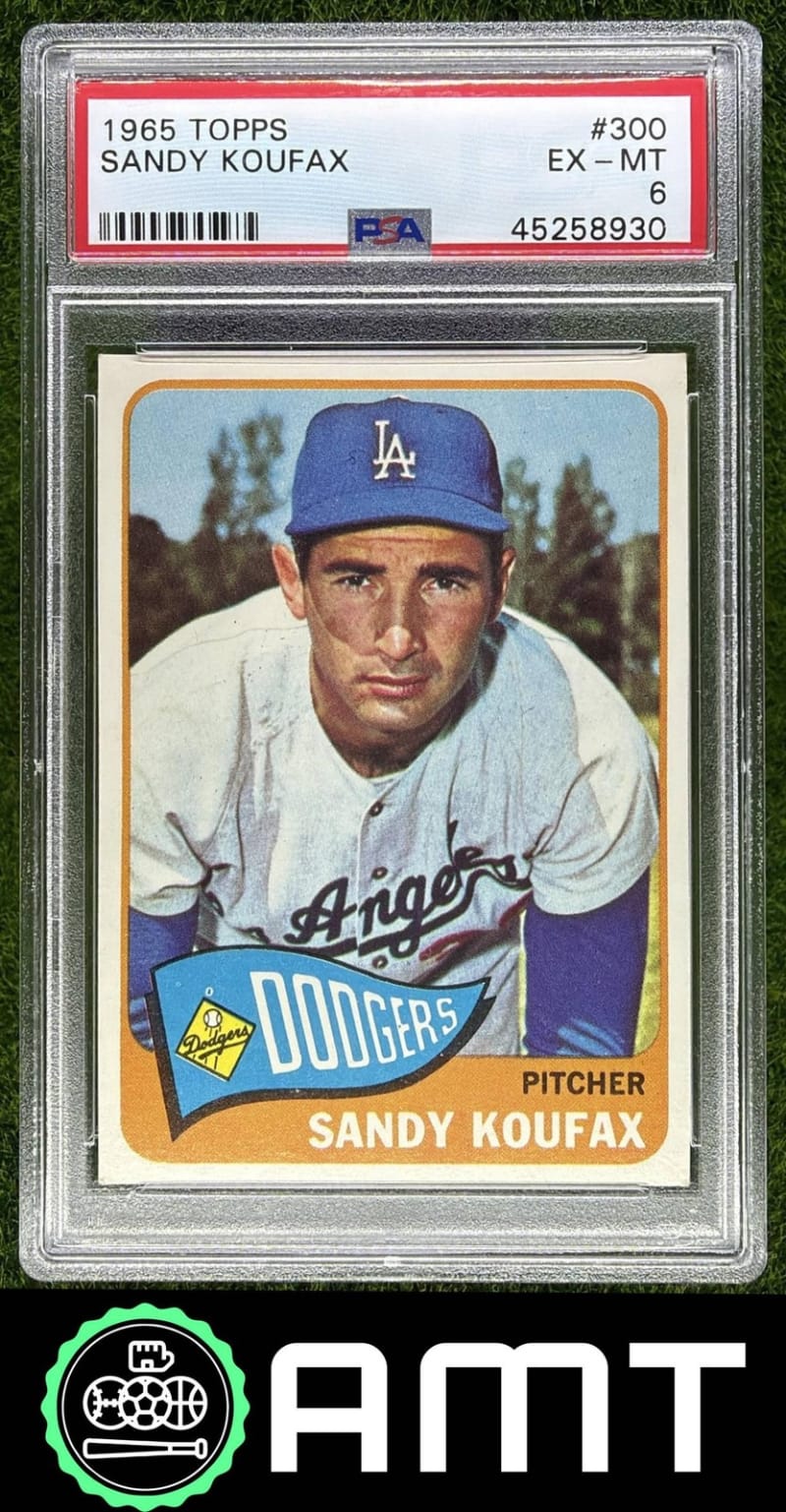 1965 Topps Sandy Koufax #300 front