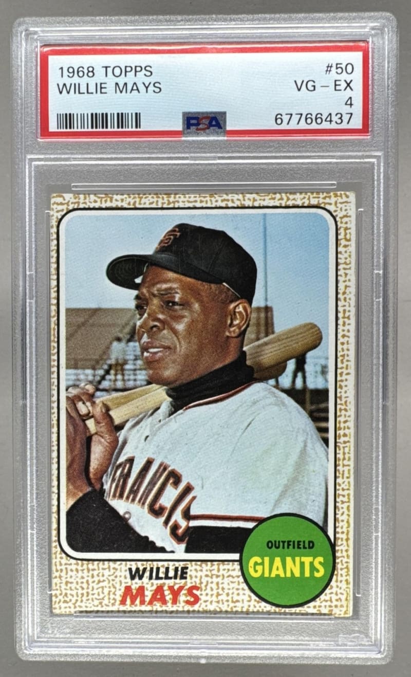 1968 Topps Willie Mays #50 front