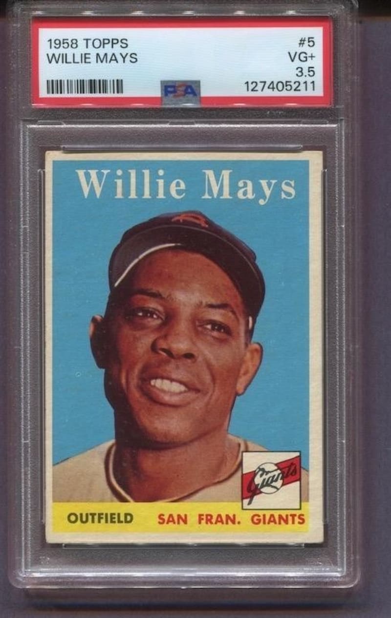 1958 Topps Willie Mays #5 front