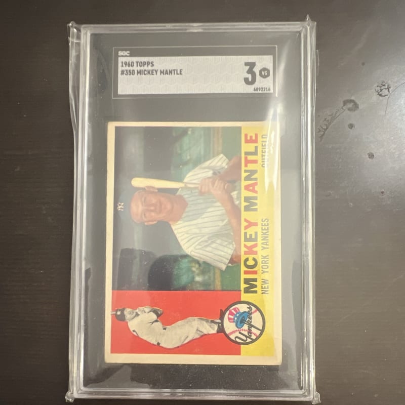 1960 Topps Mickey Mantle #350 front