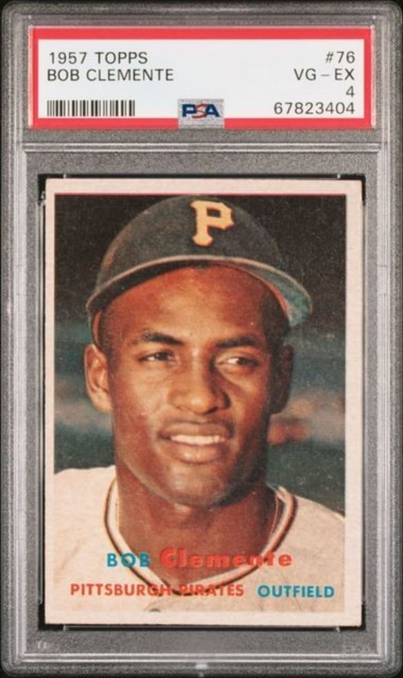 1957 Topps Roberto Clemente #76 front