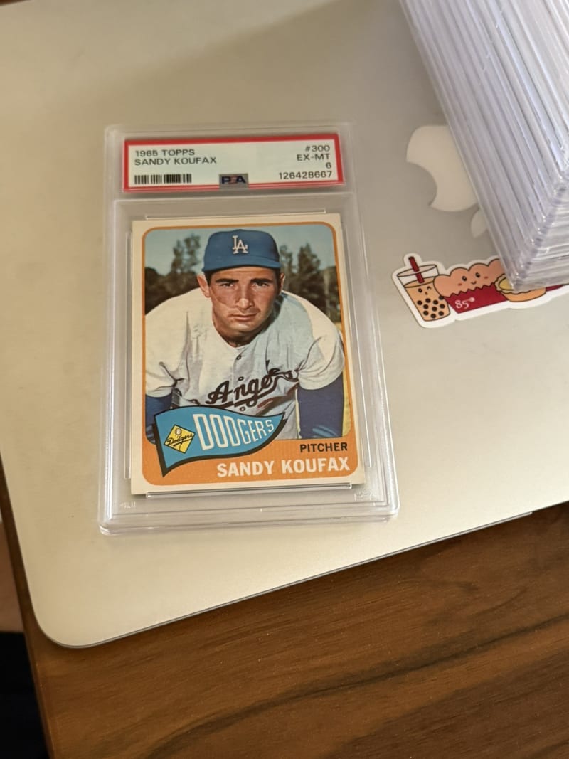 1965 Topps Sandy Koufax #300 front