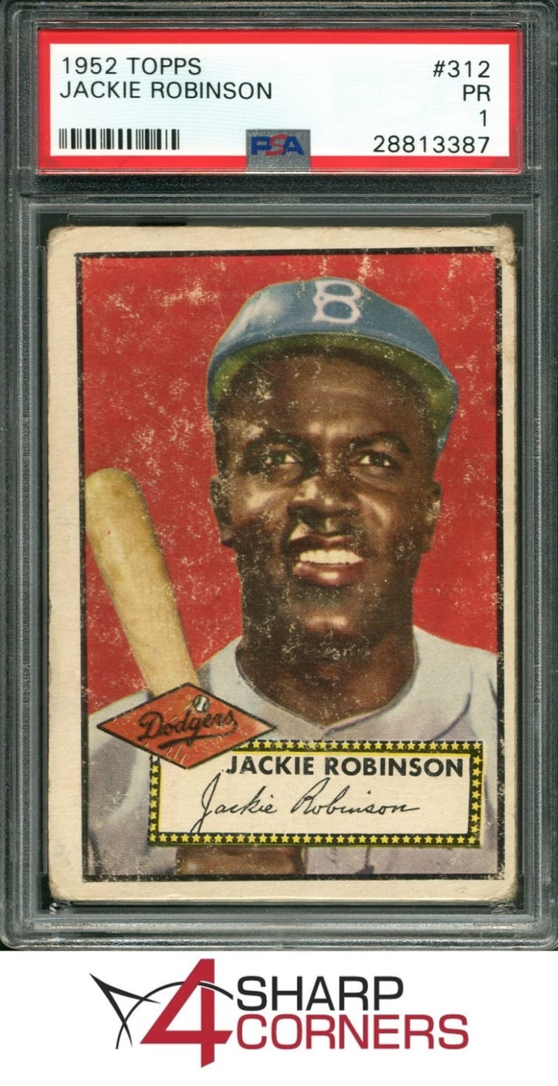 1952 Topps Jackie Robinson #312 front