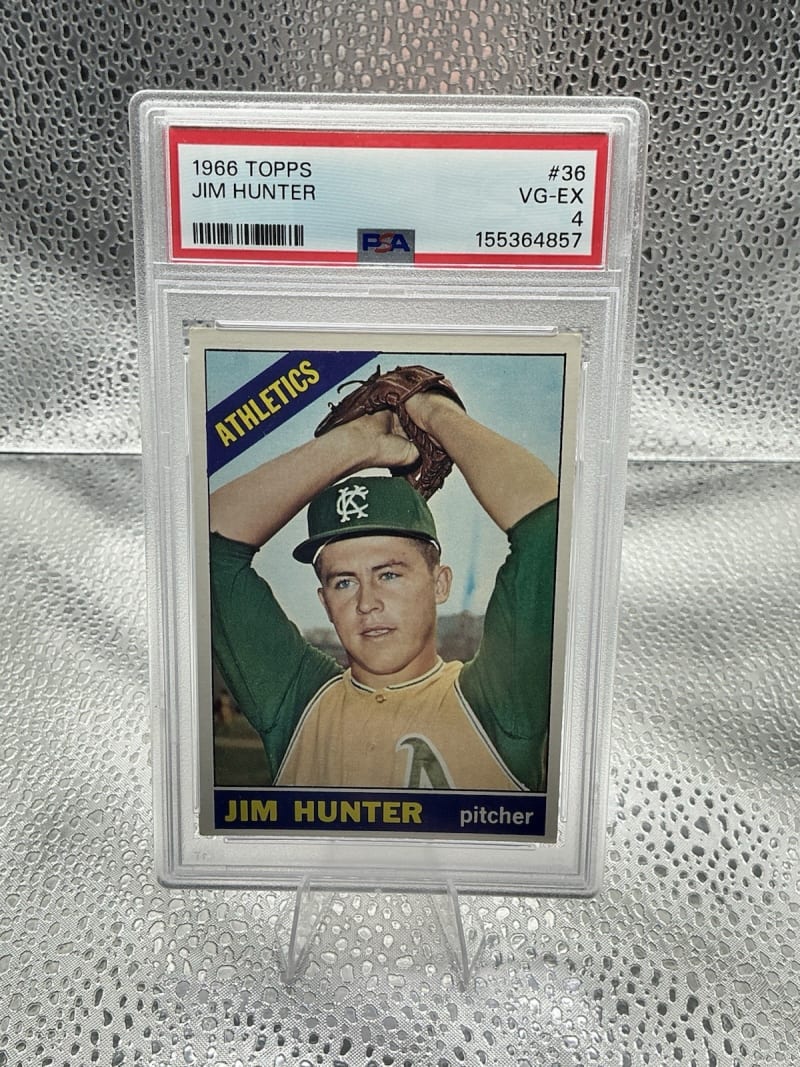 1966 Topps Catfish Hunter #36 front