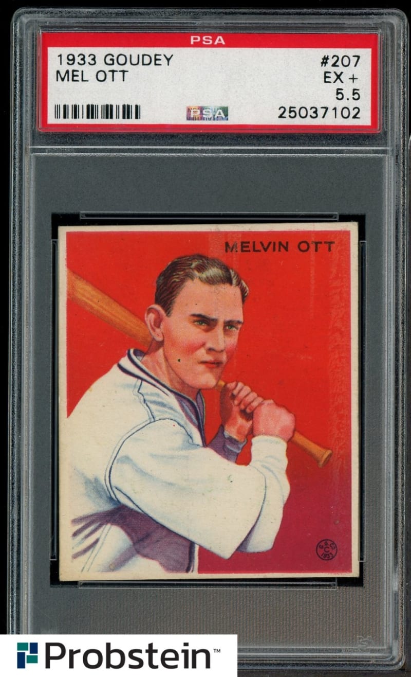 1933 Goudey Mel Ott #127 front