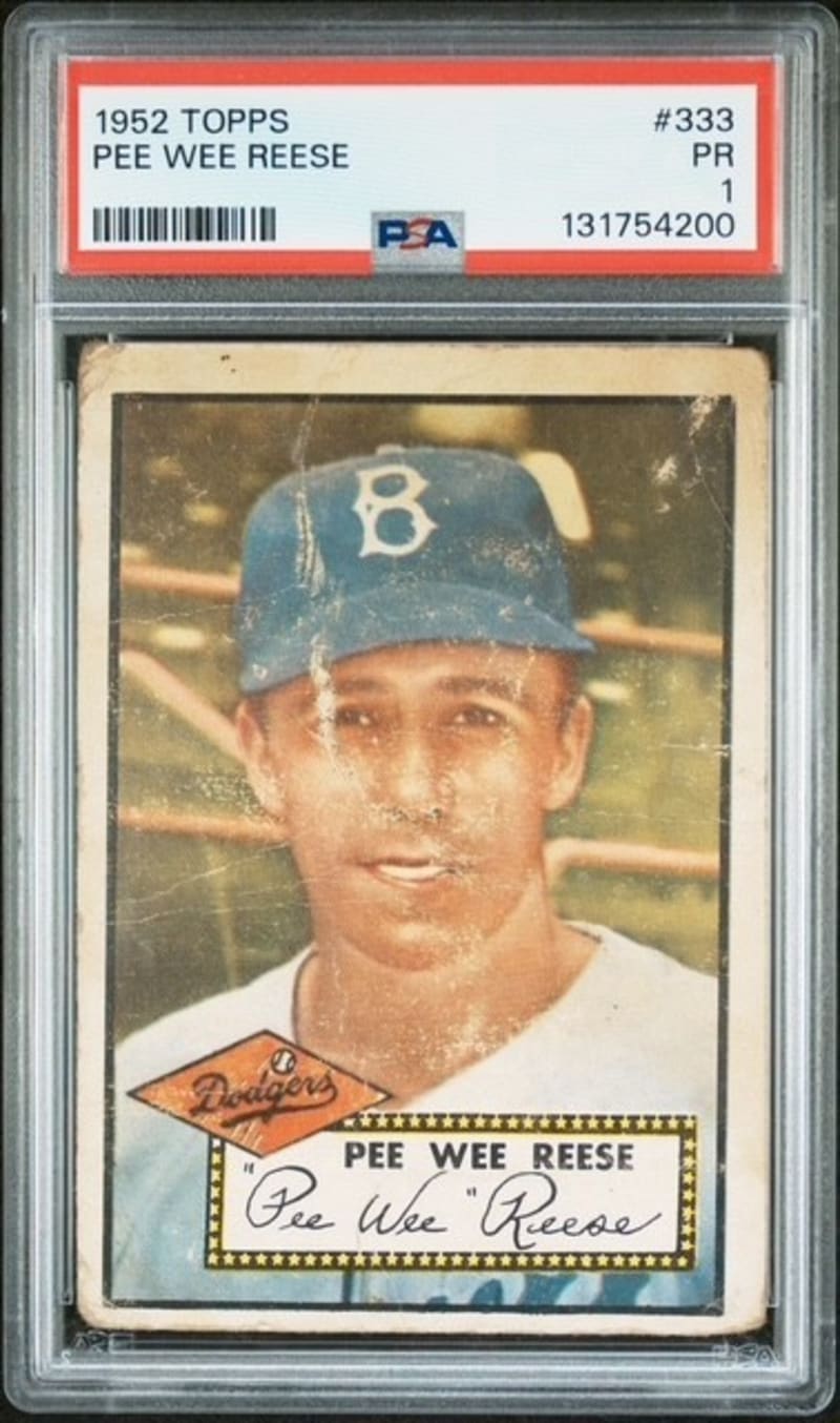 1952 Topps Pee Wee Reese #333 front