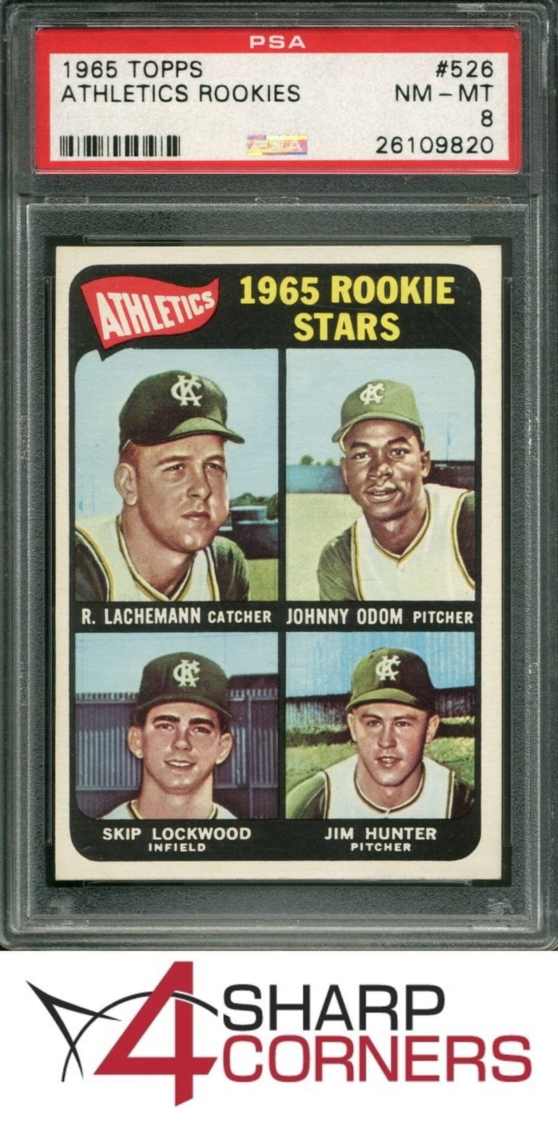 1965 Topps Catfish Hunter #526 front