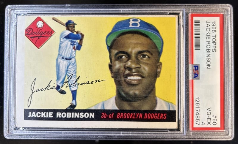 1955 Topps Jackie Robinson #50 front