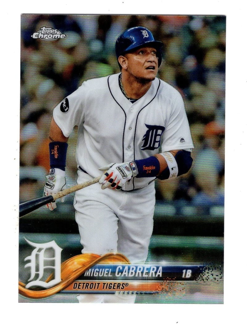 2018 Topps Chrome Refractor Miguel Cabrera #26 front