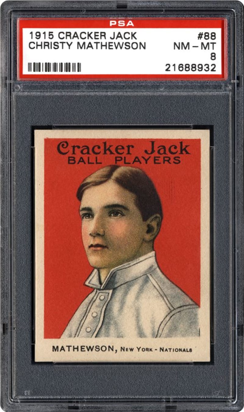 1915 Cracker Jack Christy Mathewson #88 front