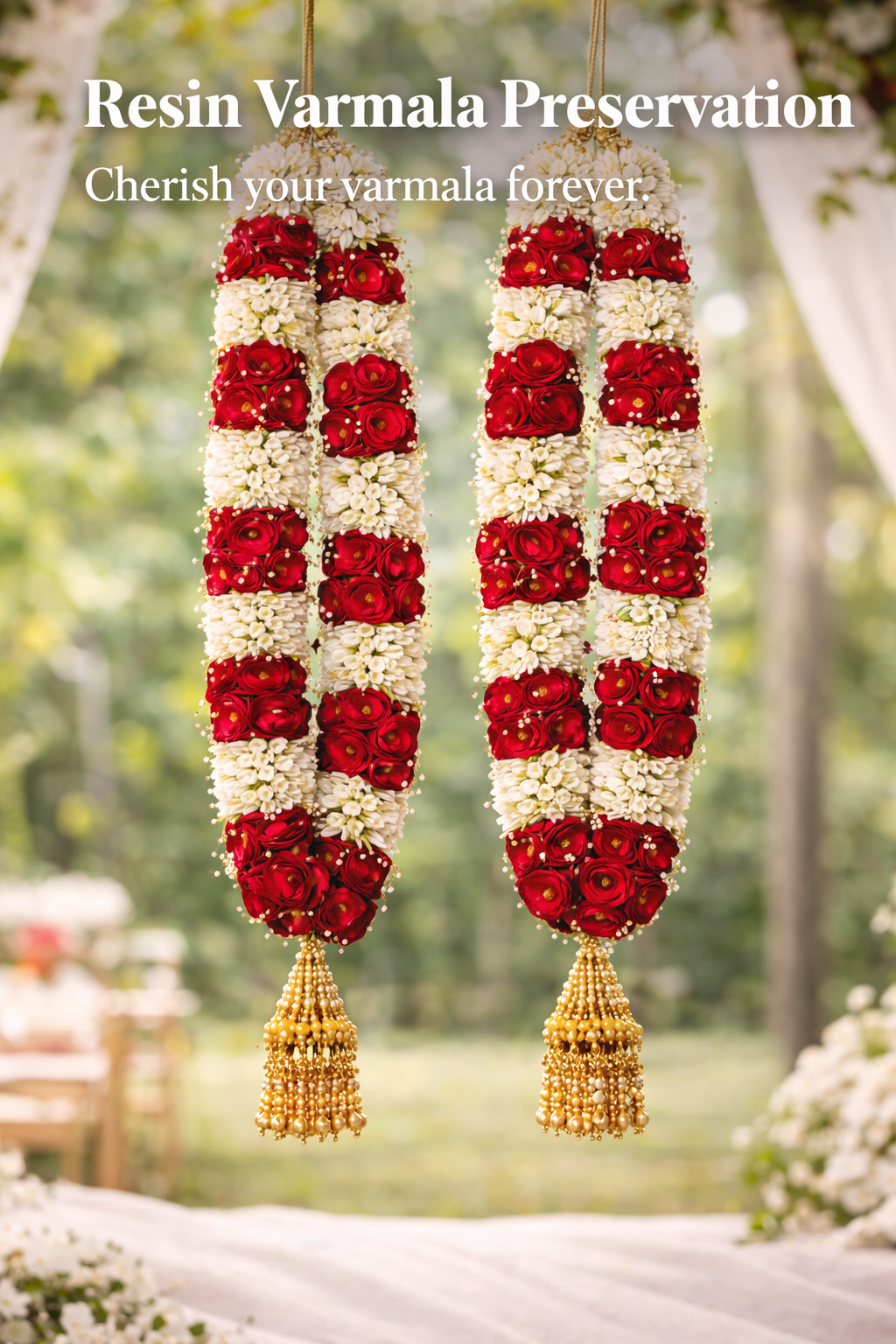 Varmala Preserved in compartmental Frame