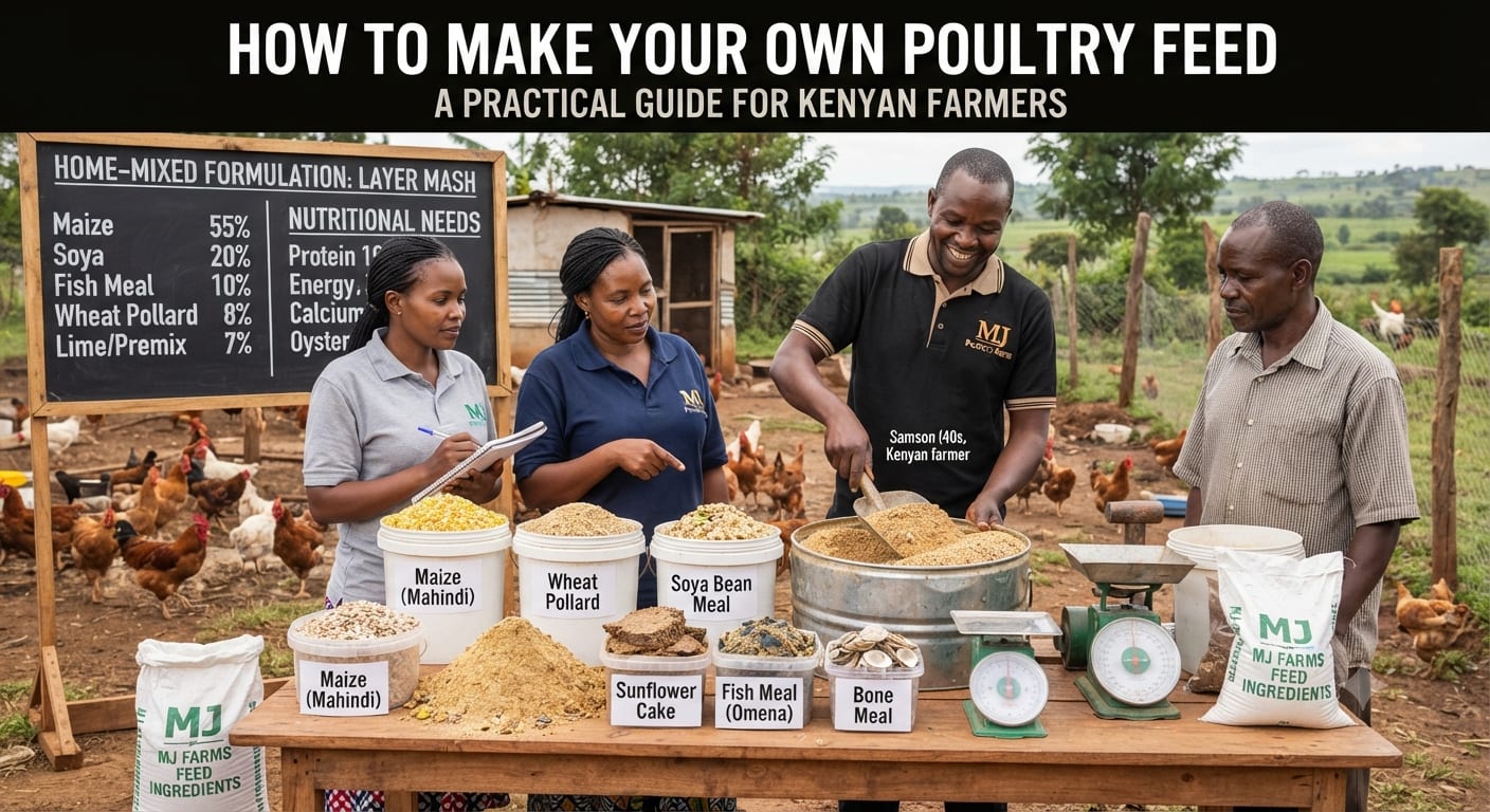 How to Make Your Own Poultry Feed in Kenya: A Step-by-Step Guide for Cost-Efficient Production