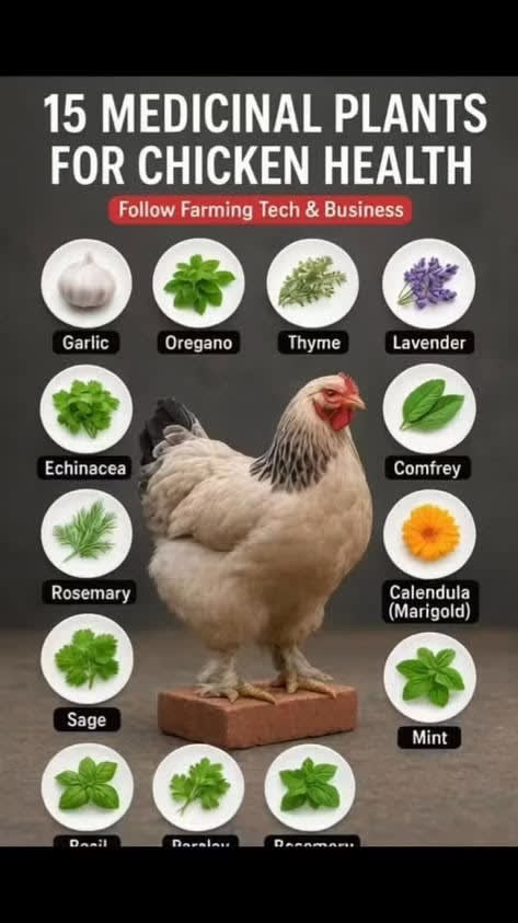 15 Medicinal Plants for Chicken Health