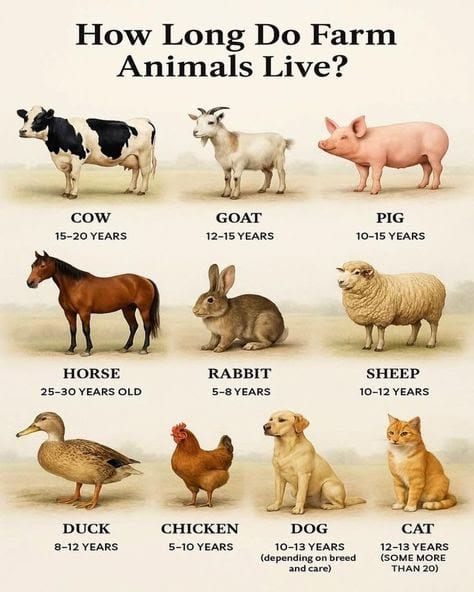 How Long Do Farm Animals Live?