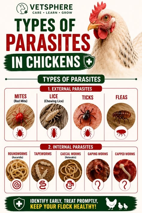 Types of Parasites in Chickens: External & Internal