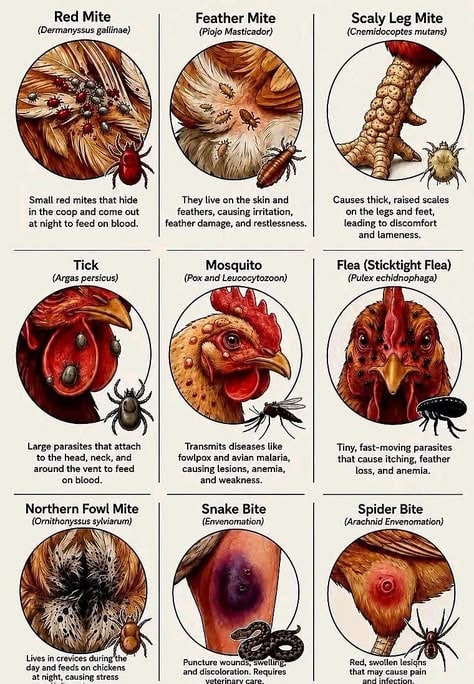 Poultry Parasites, Pests & Bites: ID and Treatment