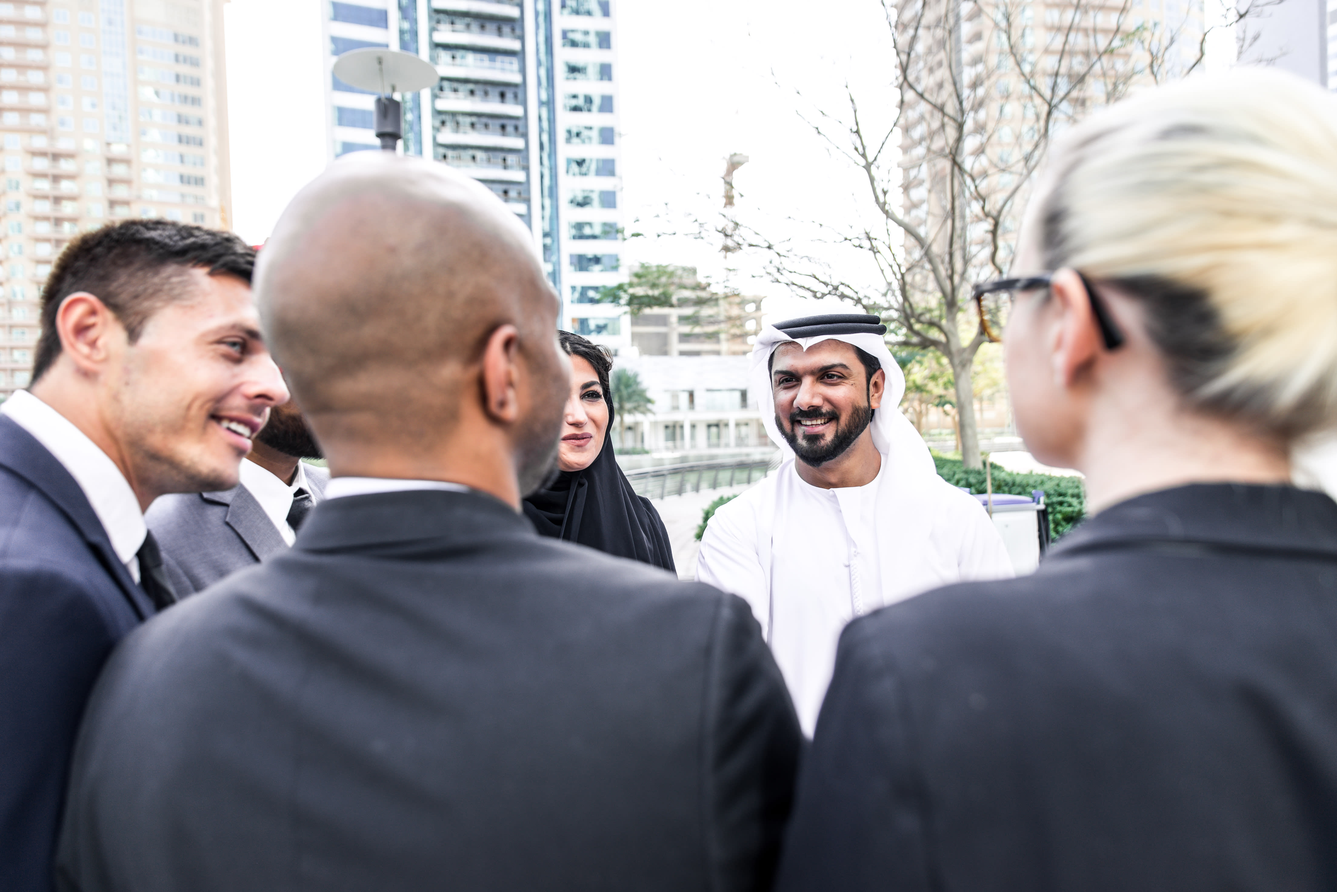 Business colleagues meeting