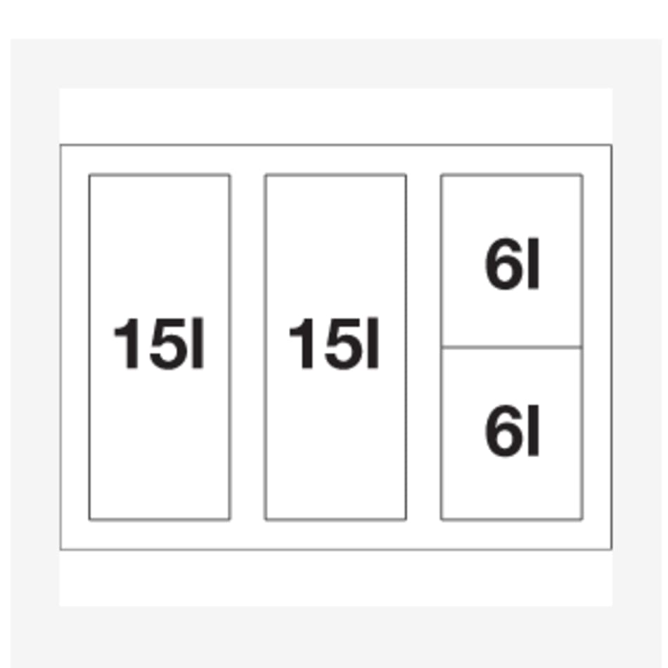 Affaldssystem - Blanco Flexon II Low 60/4