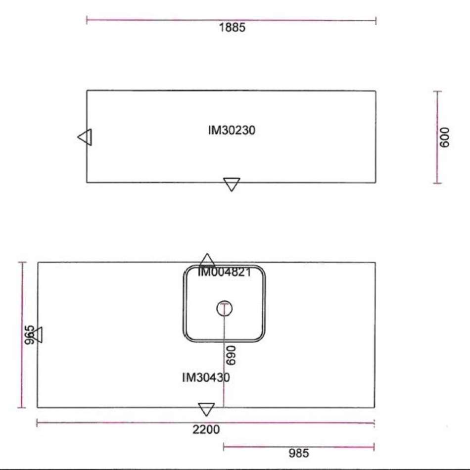 30 mm laminat bordplader