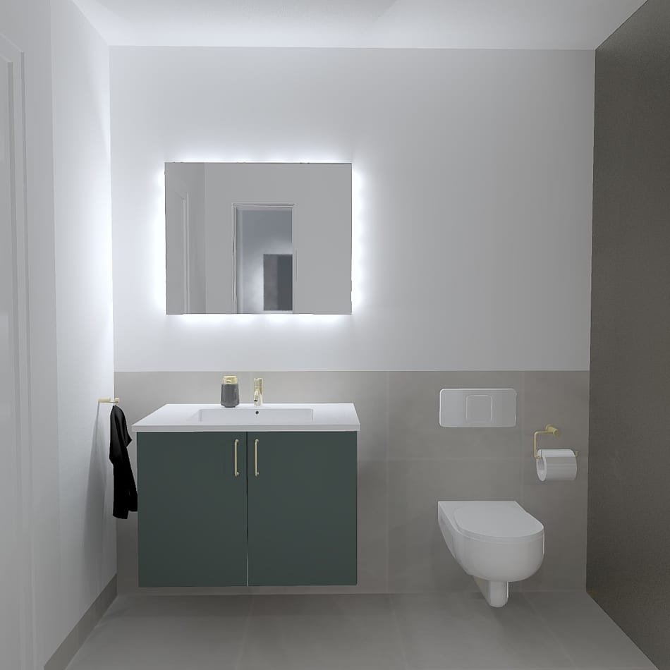 Mat Laminat front Timian grøn