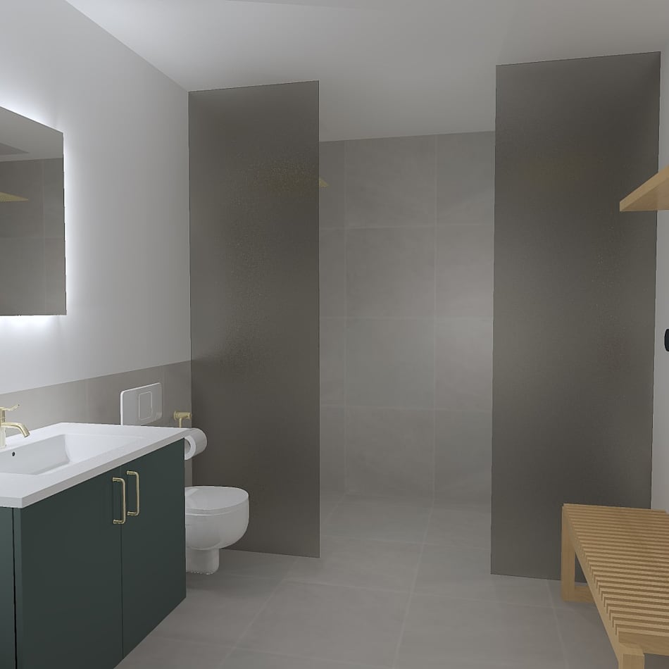 Mat Laminat front Timian grøn