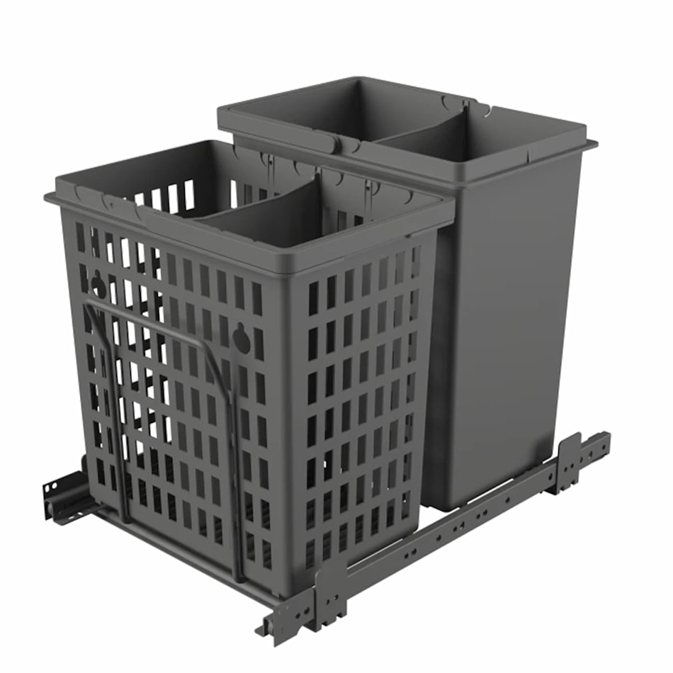 Button Bins Sort Streamline waste sorting in your kitchen with practical waste bins | HTH