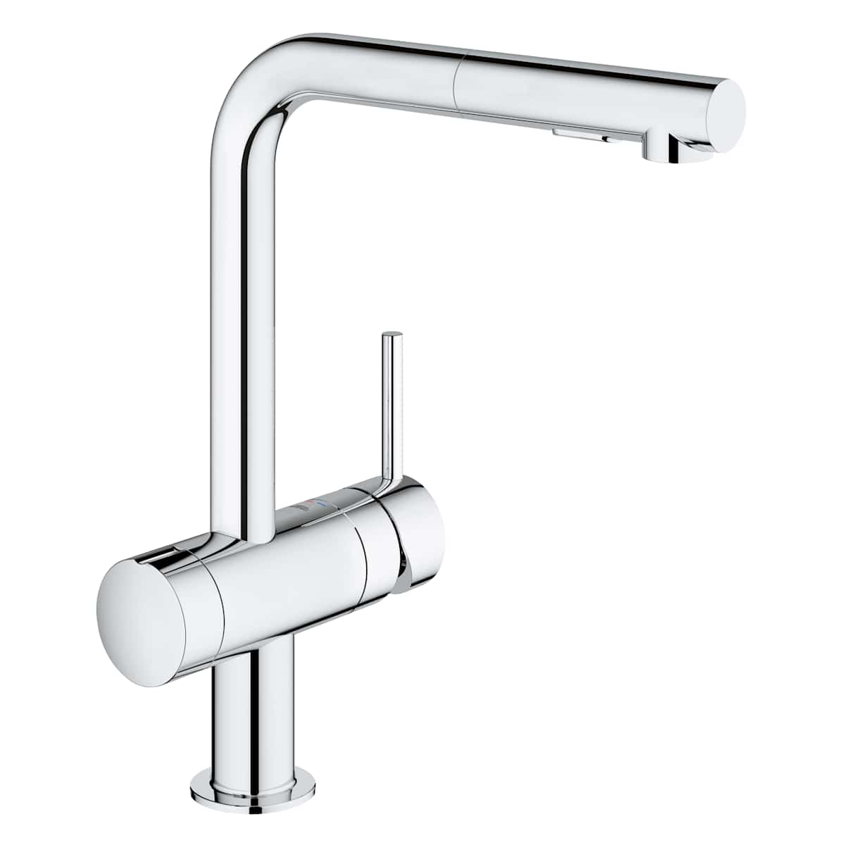 Grohe Minta m avst  L-tut krom  norema kjøkken.