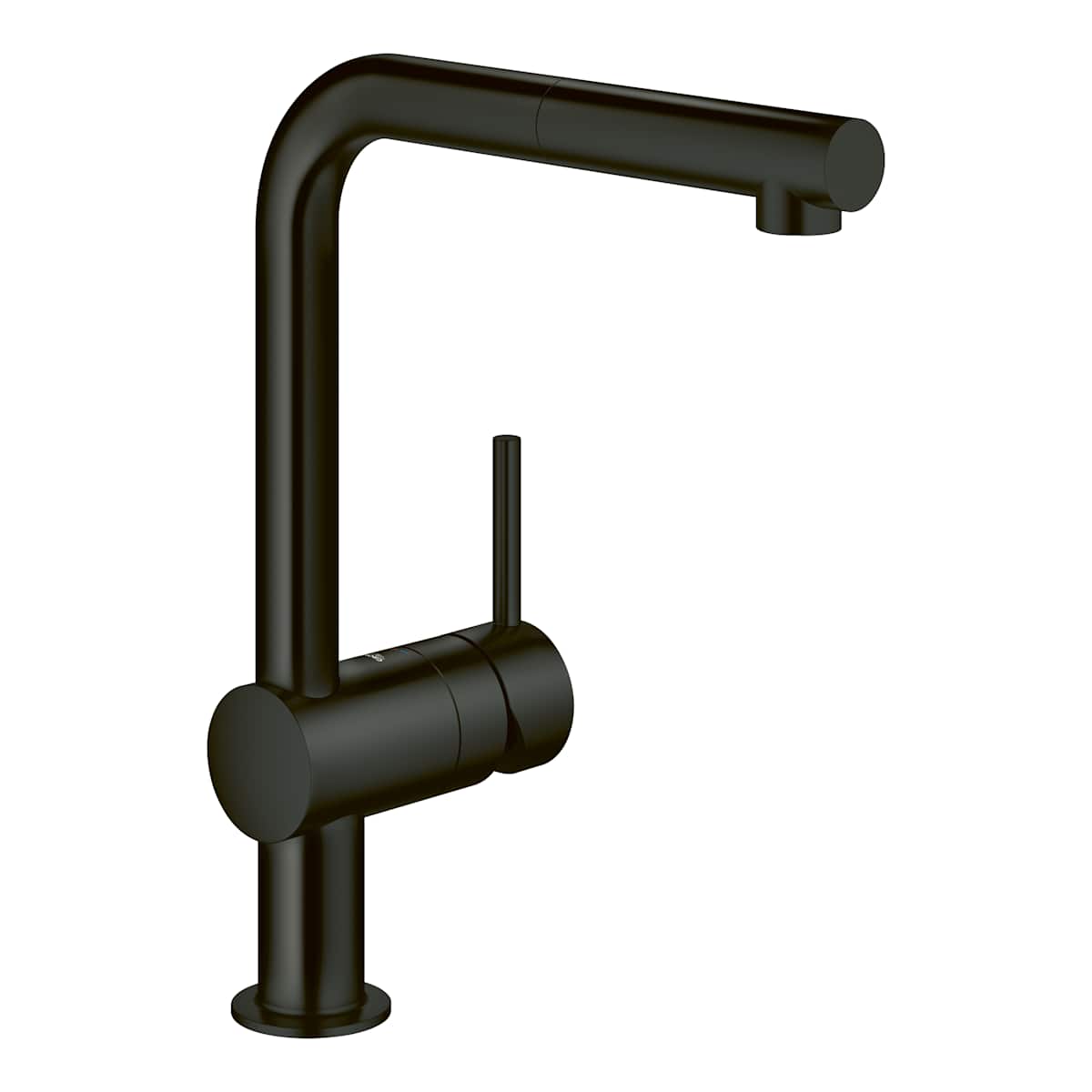 Grohe Minta matt sort, uttrekkbar dusj, L-tut  norema kjøkken