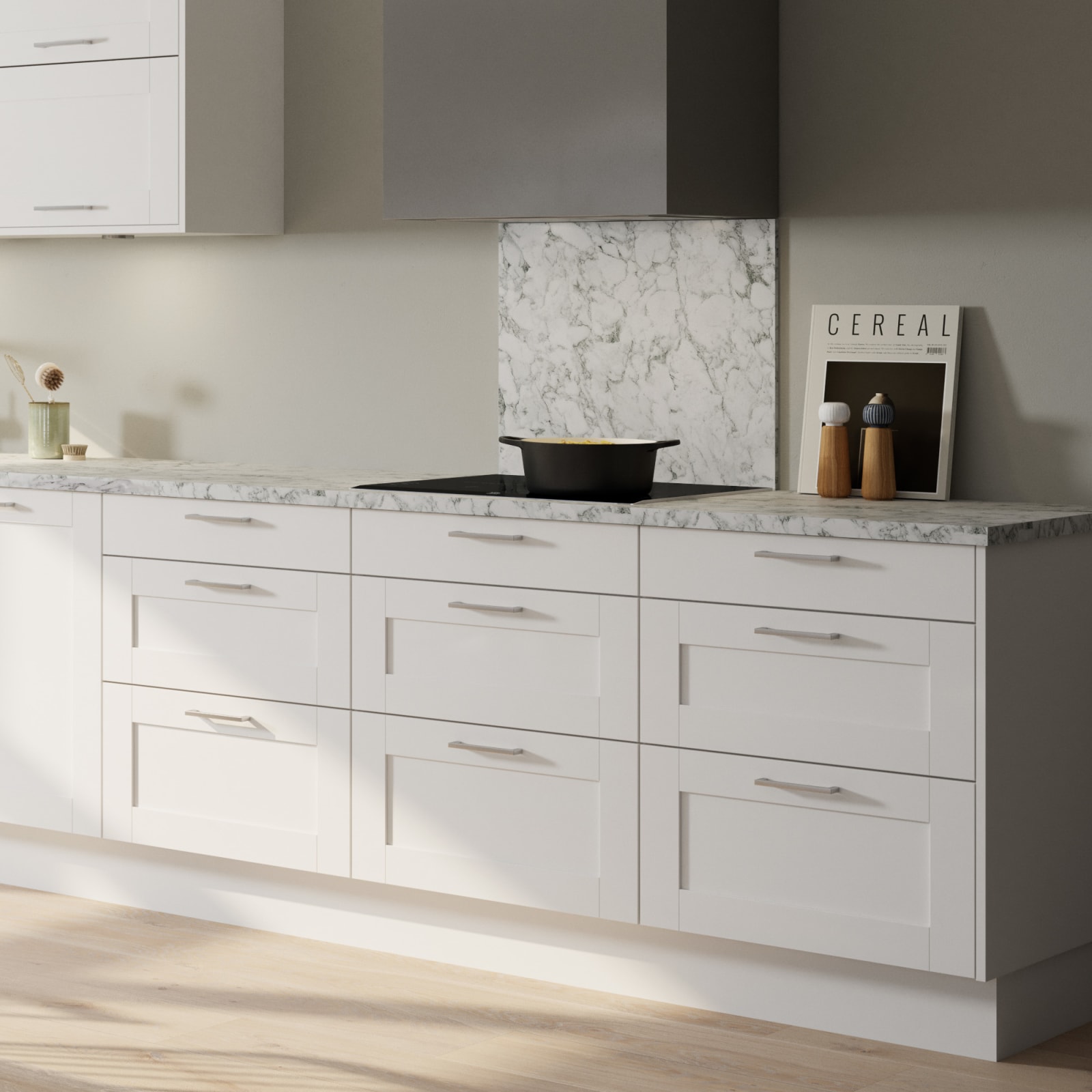 Norema kjøkken Basic Collection Håøya klassisk hvit klassisk kjøkken flatpakket kjøkken