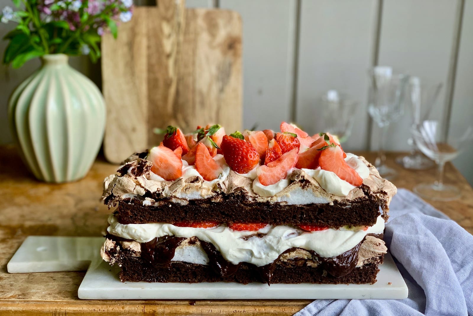 Lisa Lemke chokladmarängtårta