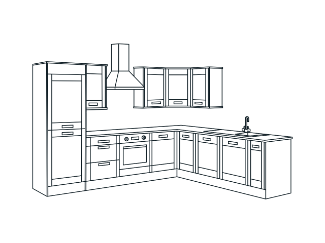 3d Rendering Of Abstract Kitchen Room Sketch Background, House Blueprint, Interior  Sketch, House Plan Background Image And Wallpaper for Free Download