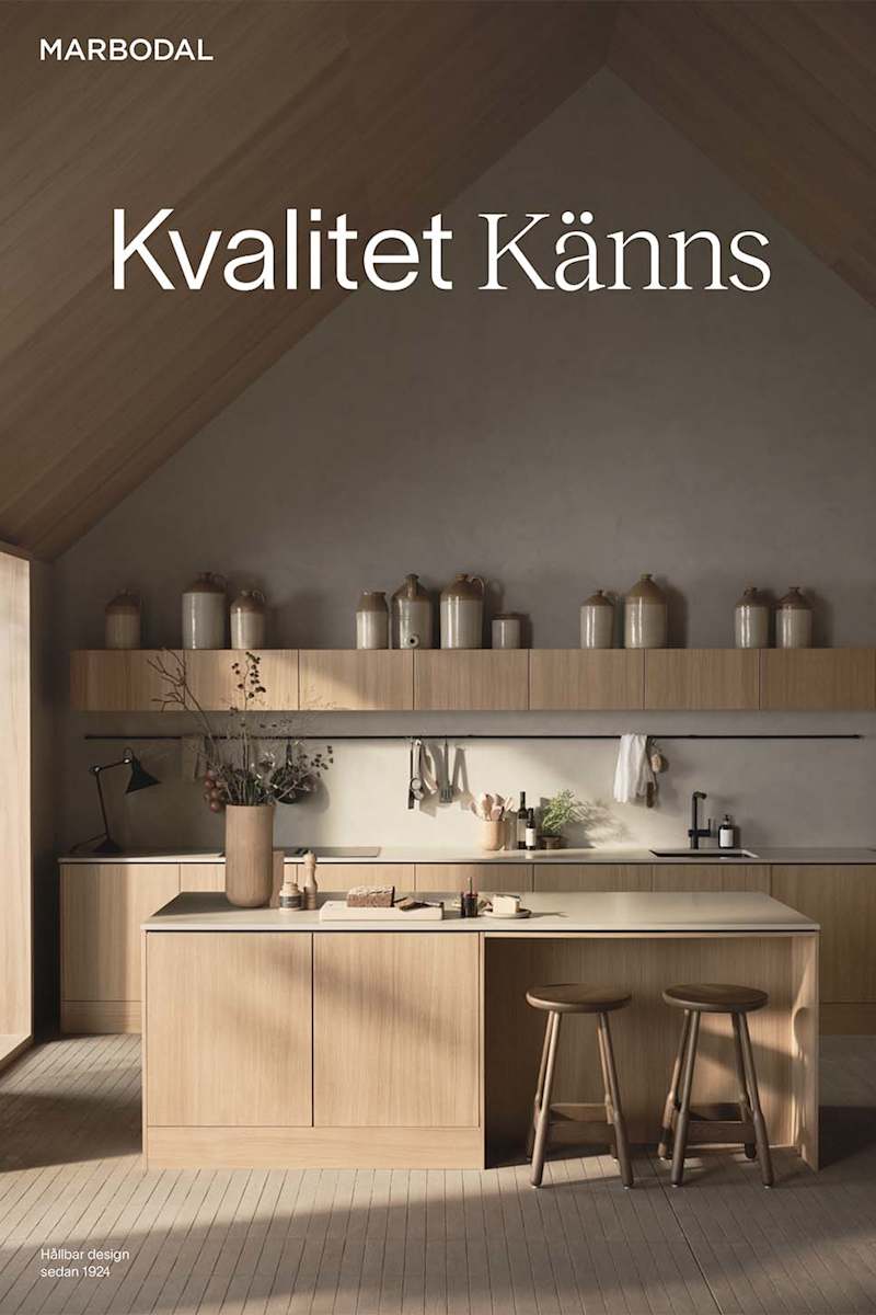 Framsida av Marbodals kökskatalog för 2026/2027.