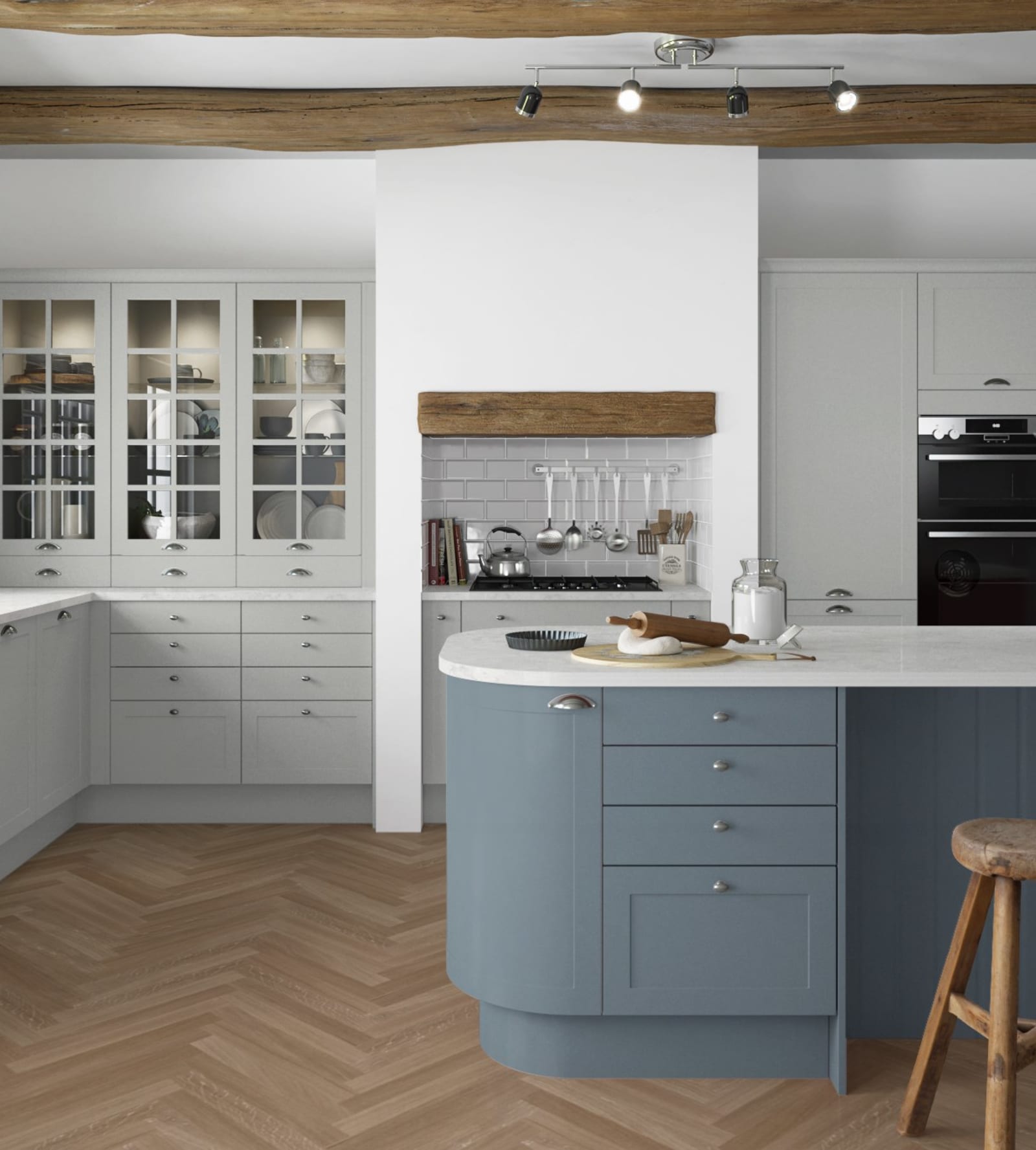 Dunham kitchen by Magnet. Smooth matt finish traditional or modern style available in over 20 colours.