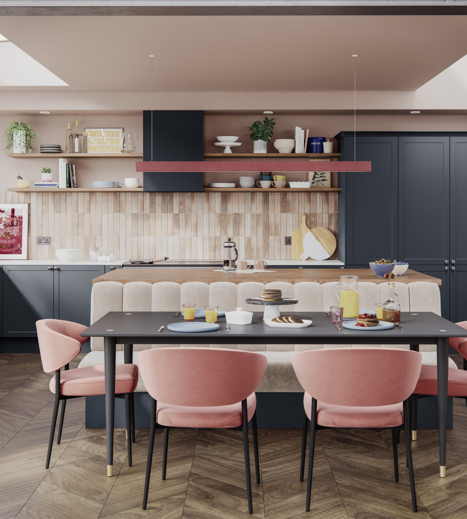 Dunham kitchen by Magnet. Smooth matt finish traditional or modern style available in over 20 colours.