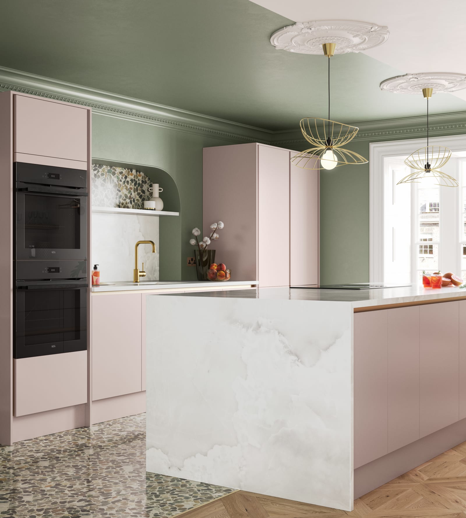 A dip into the pastel nuance  Pastel kitchen, Pastel kitchen