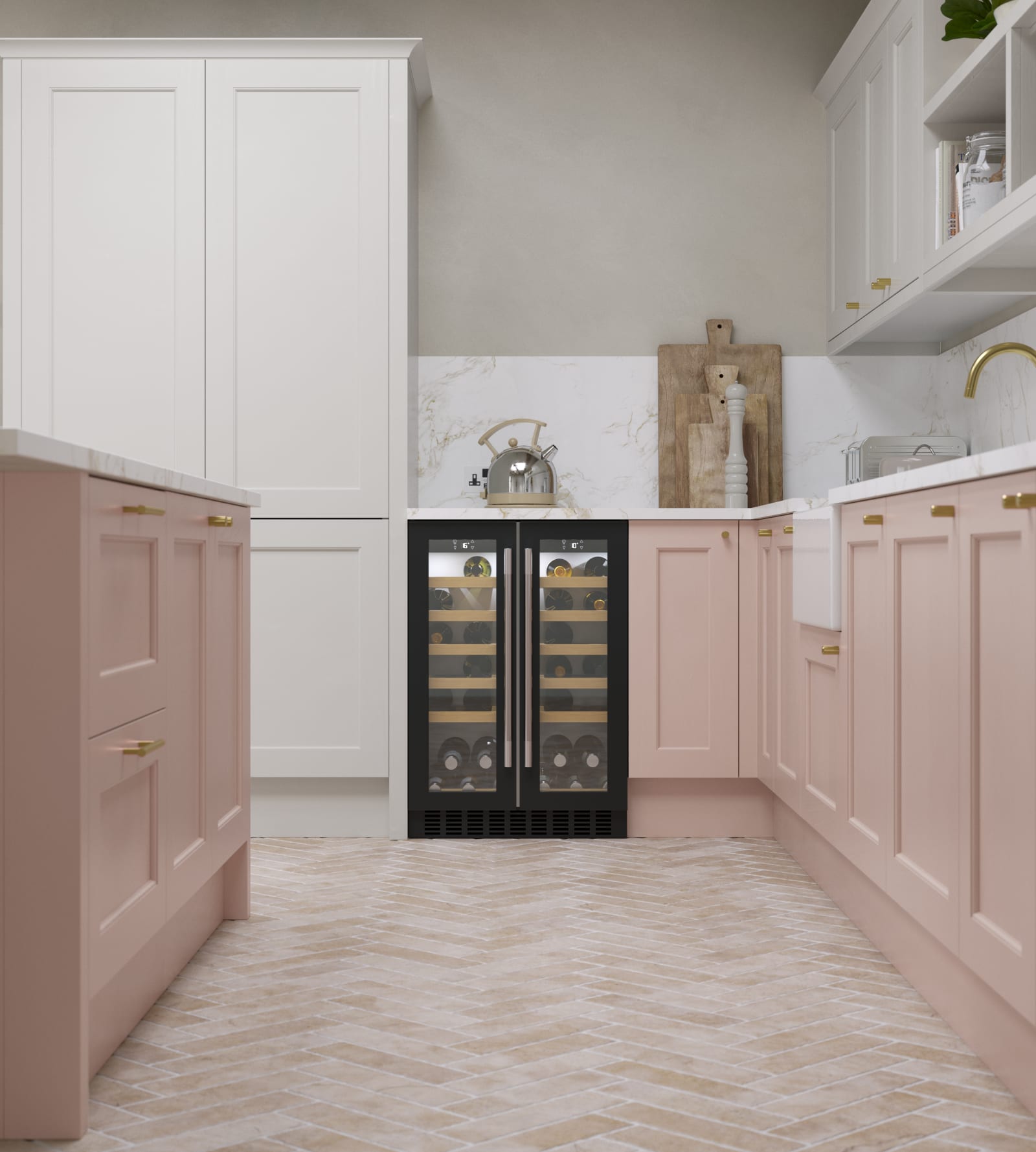 Ludlow kitchen. Our latest Shaker door, with a modern country-style. Available in all 20 Magnet Create colours.