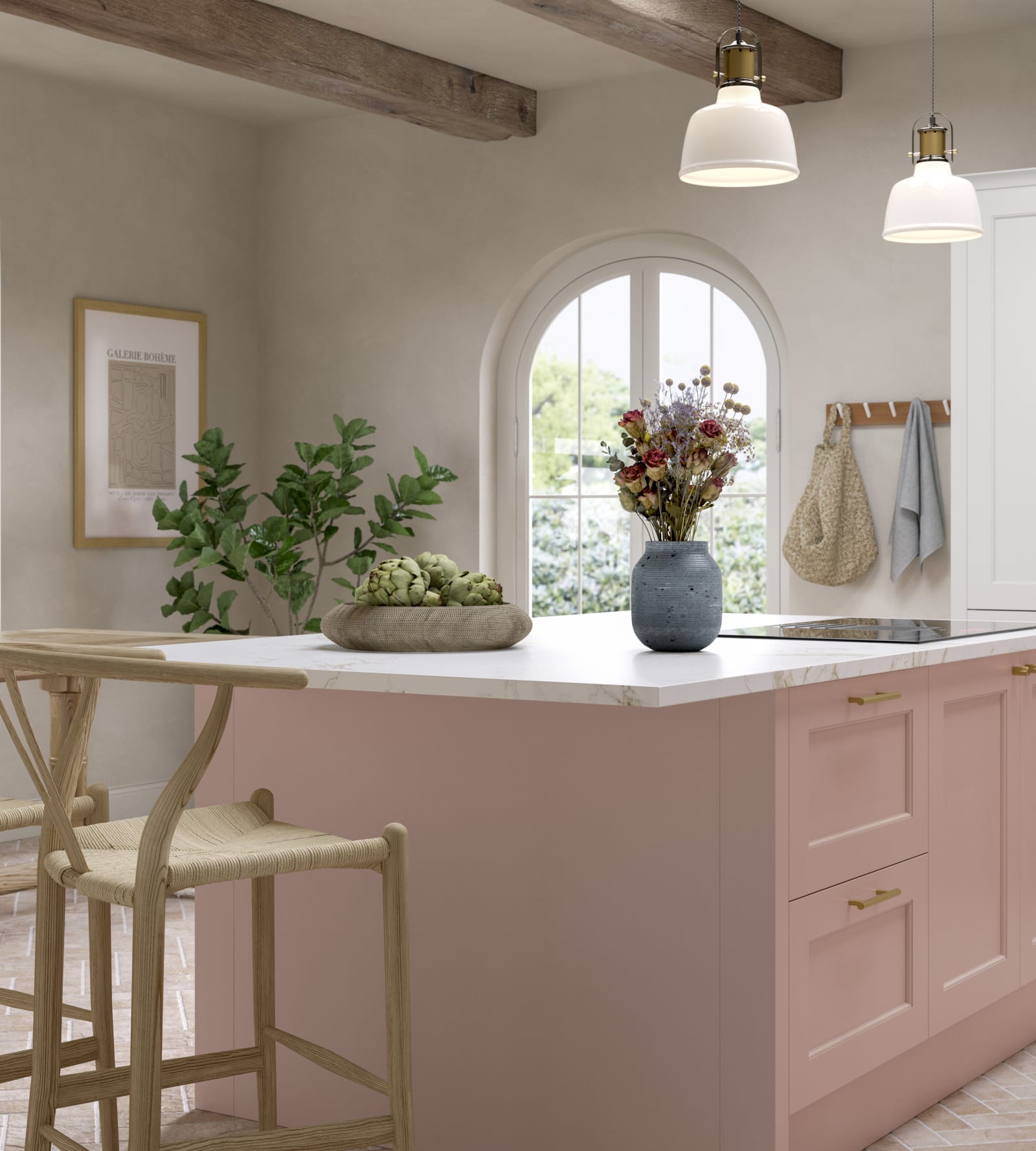 The rise of pink kitchens