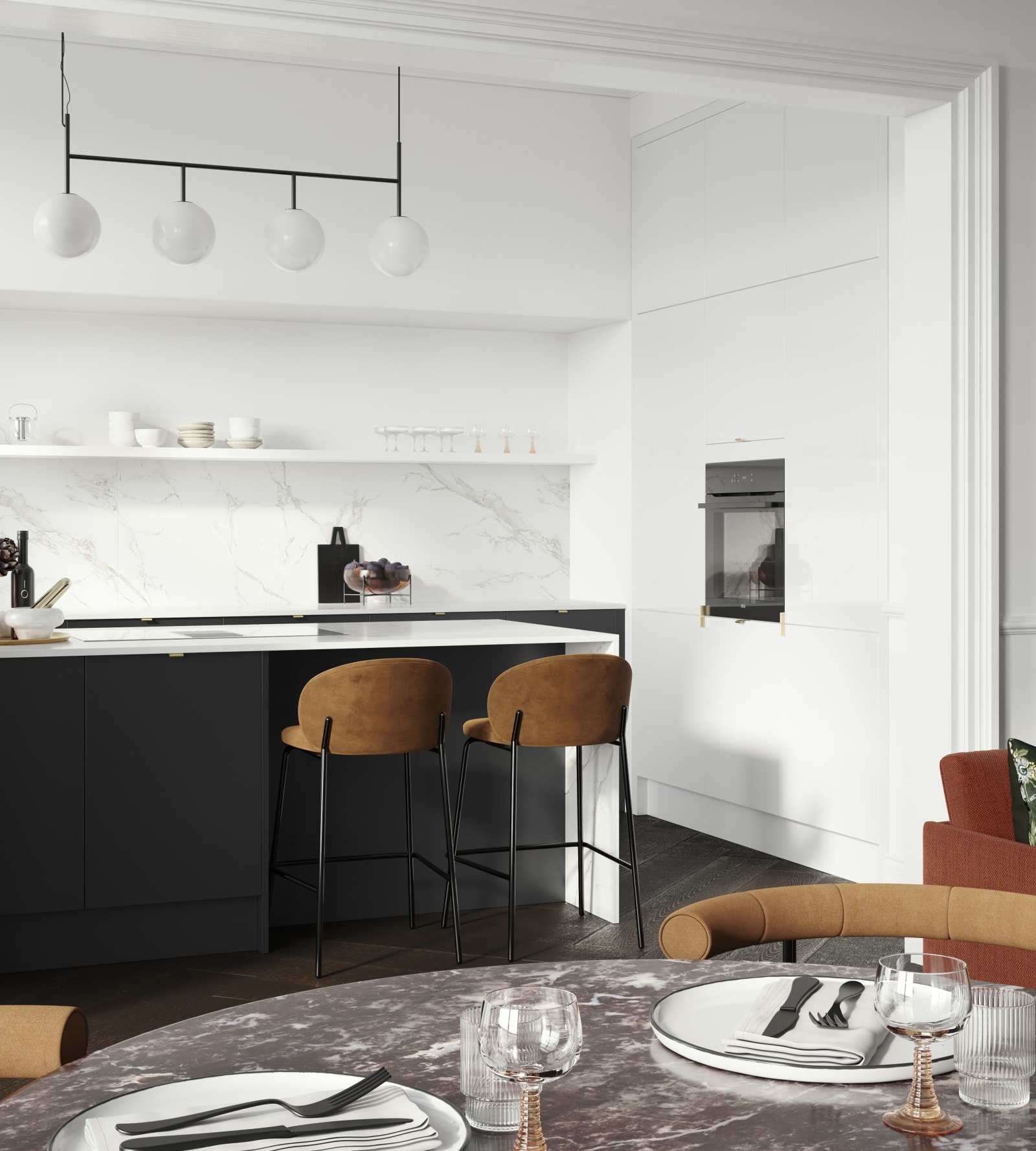 Breakfast bar on sale and dining table