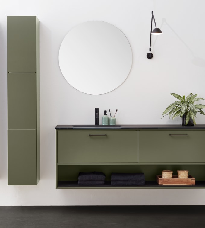 Badeværelsesmøbel Athena Pistacie fra INVITA