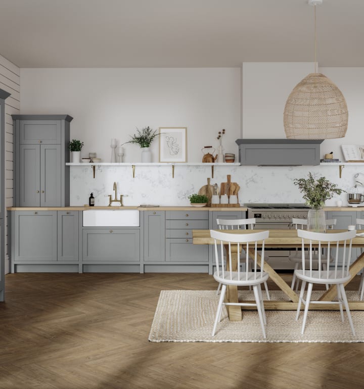 Dark gray sale kitchen cabinets