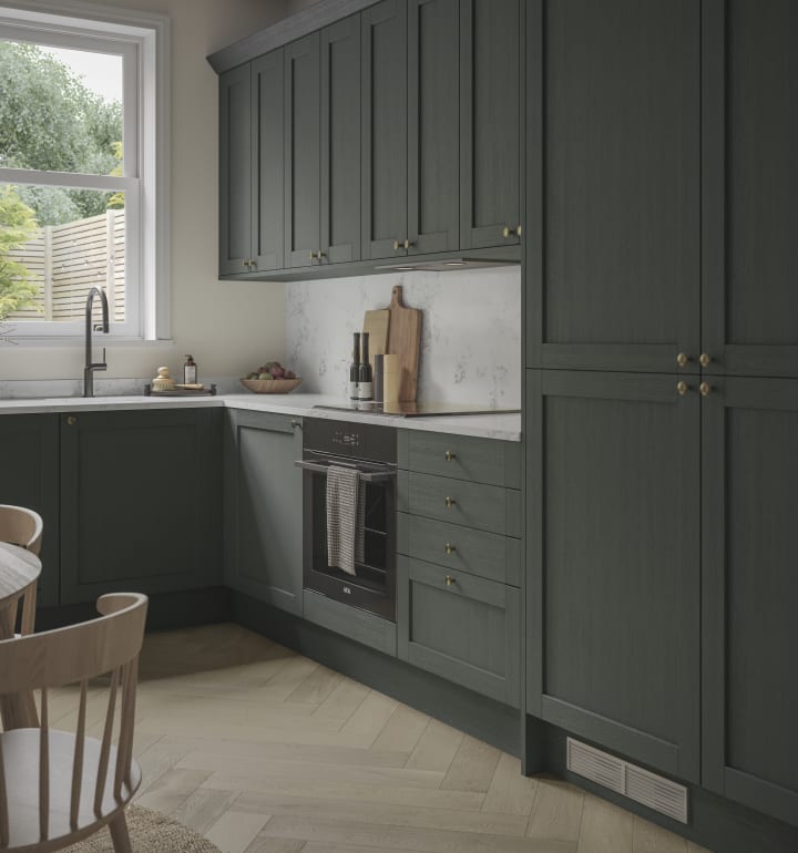 Gray green kitchen cabinets deals