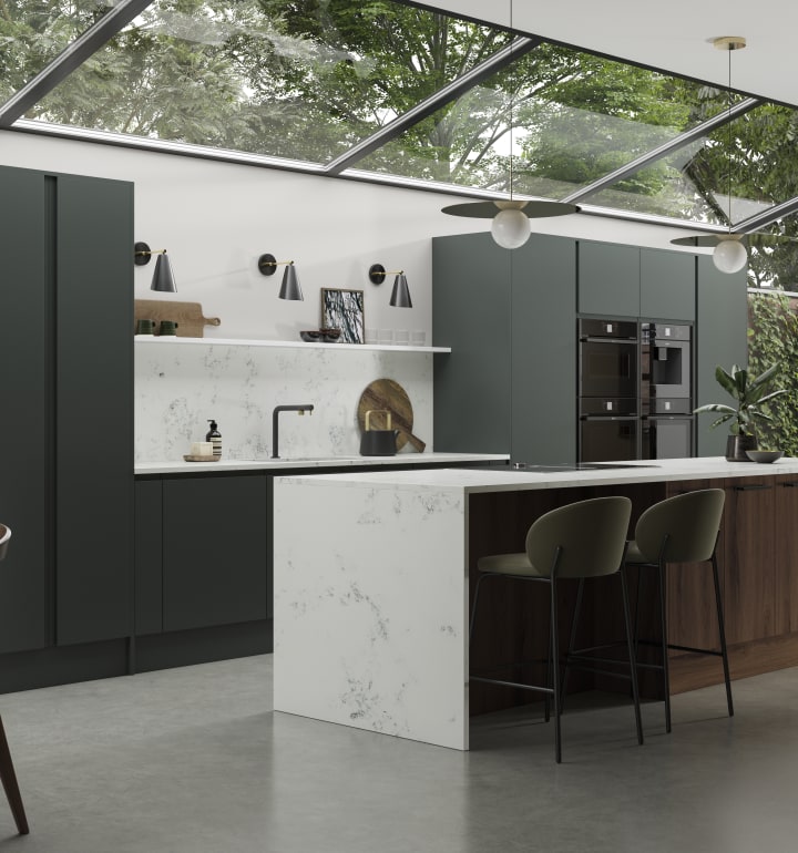 Magnet handleless kitchen top