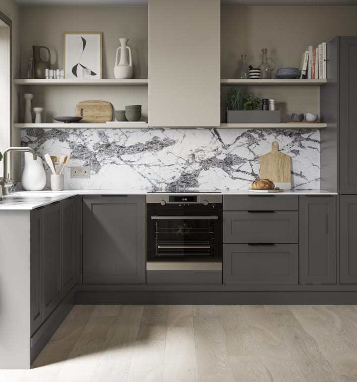 Black wood cabinets kitchen deals