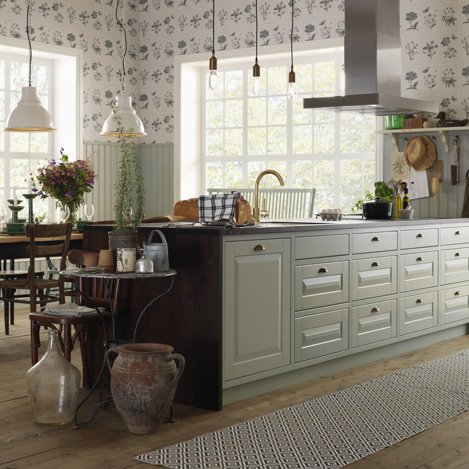 Marbodal Lindö Lin - köksö i PLUS-utförande bänkskiva Thermo Ask