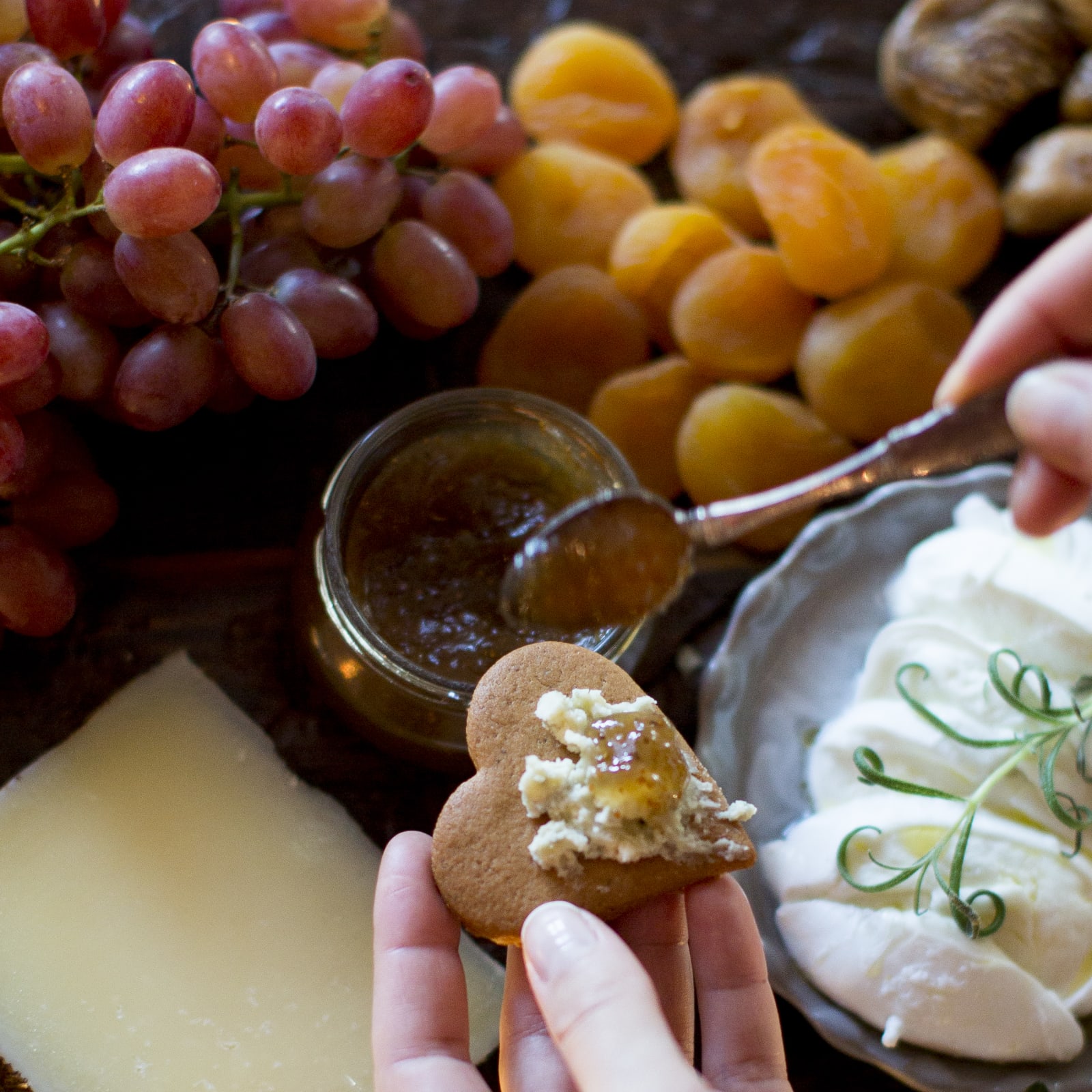 Mariangelas oppskrift, Pepperkaker og ost