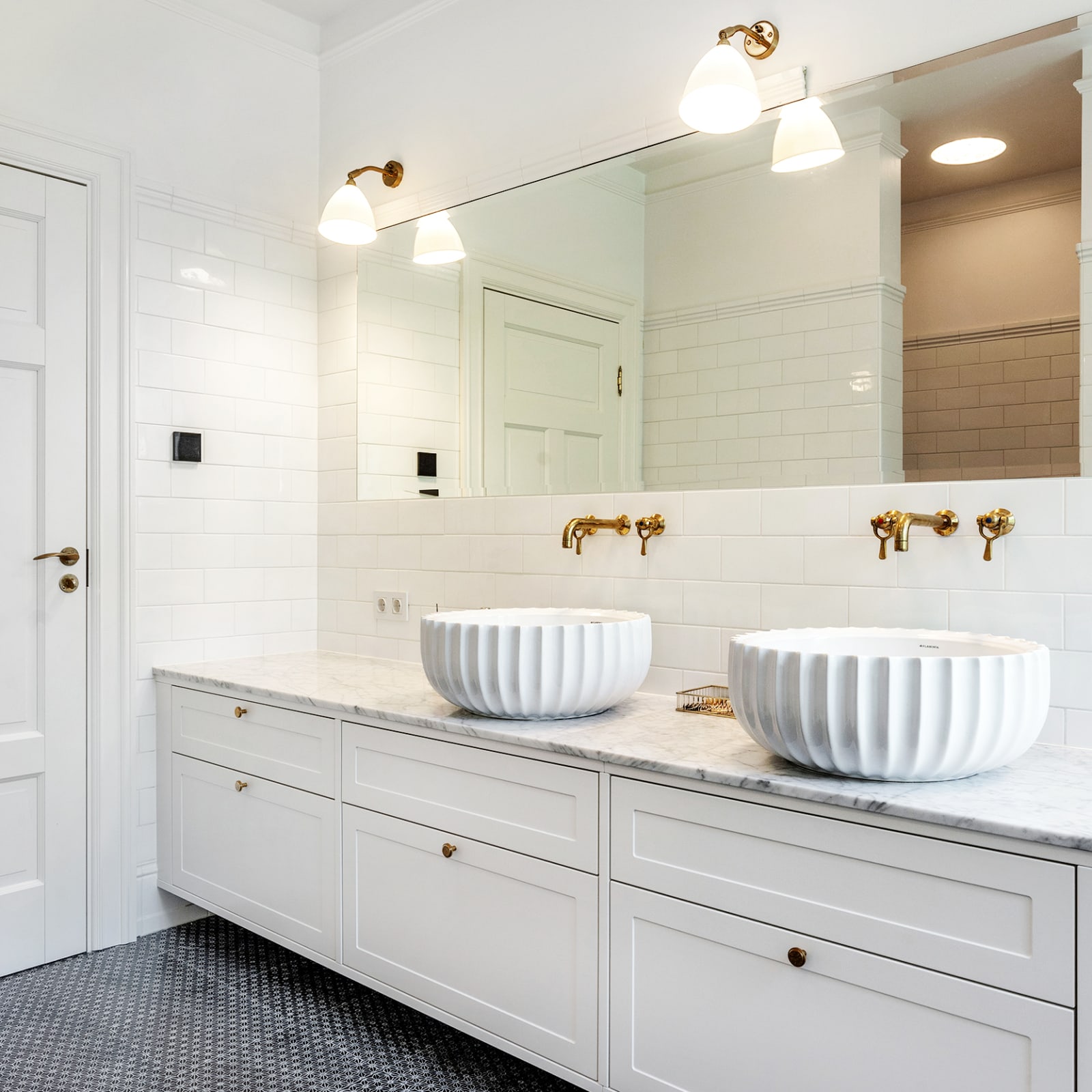 Master bathroom in a mansion