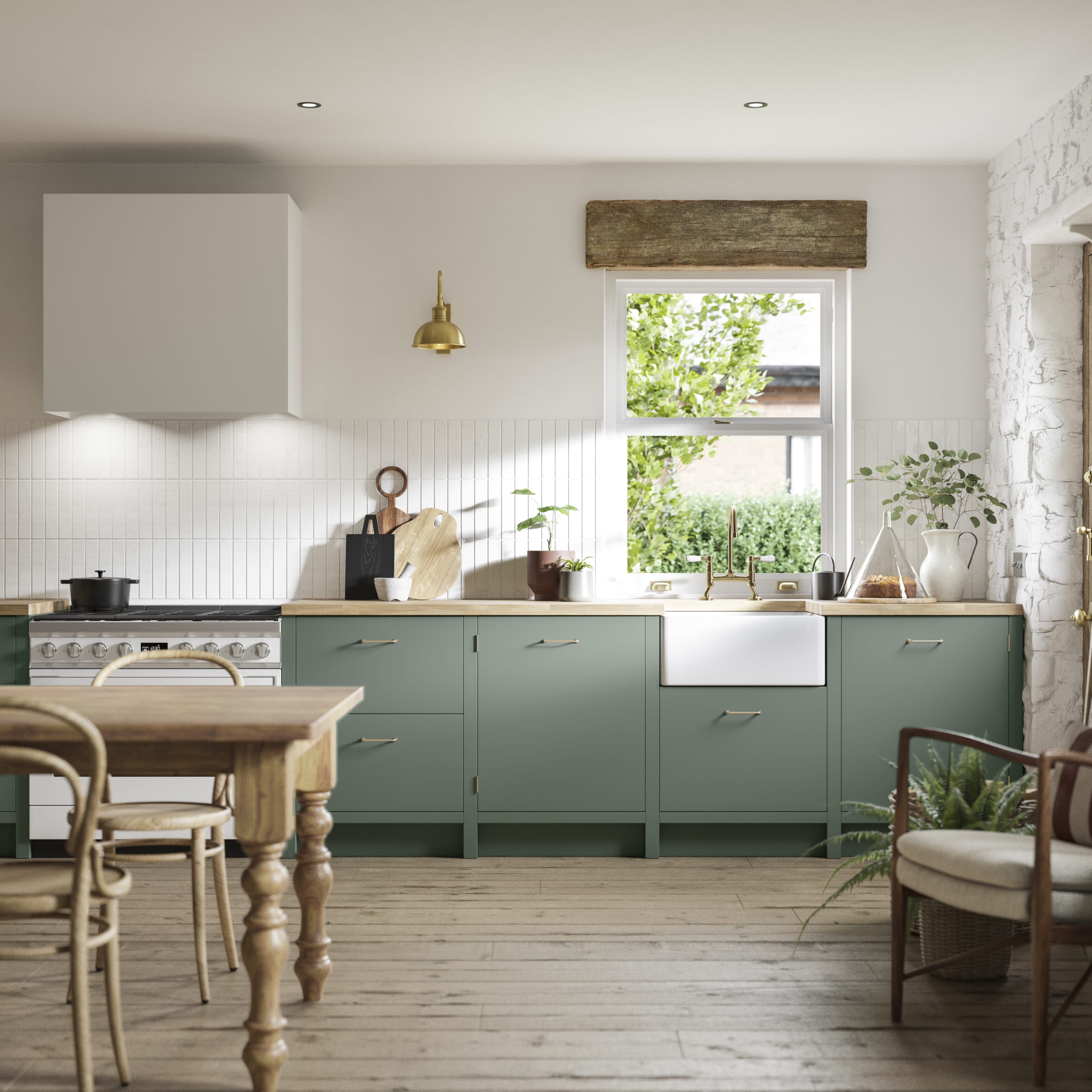 Sage green kitchen table sale